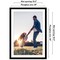 Americanflat Poster Frame with Mat - Large Picture Frame - Polished Plexiglass Cover - Hanging Hardware for Horizontal and Vertical Display - Black